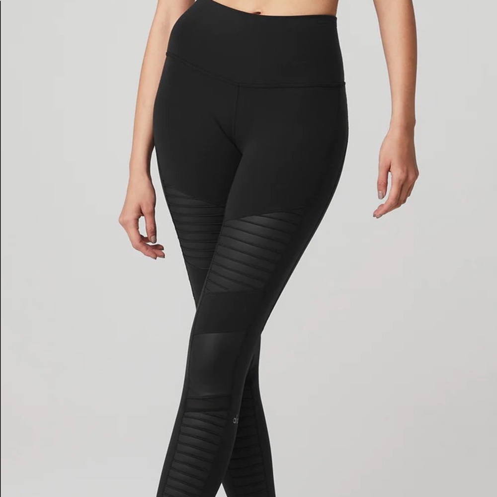 alo high waist moto leggings